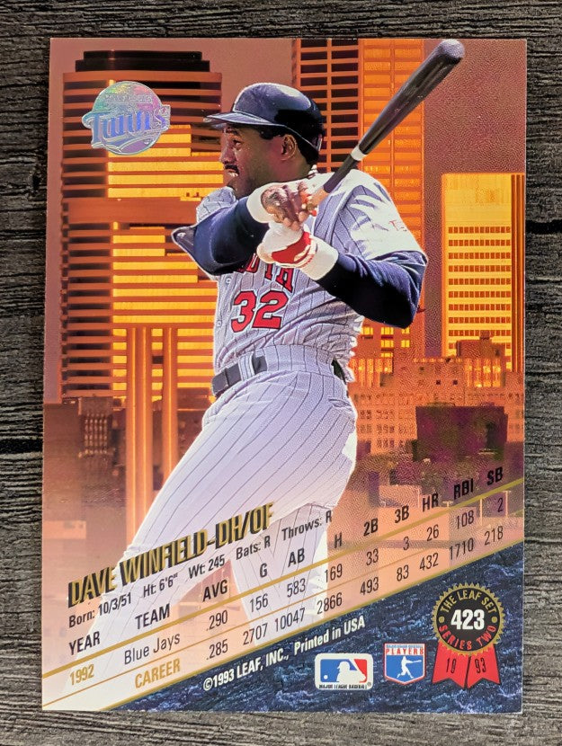 1993 Leaf #423 Dave Winfield