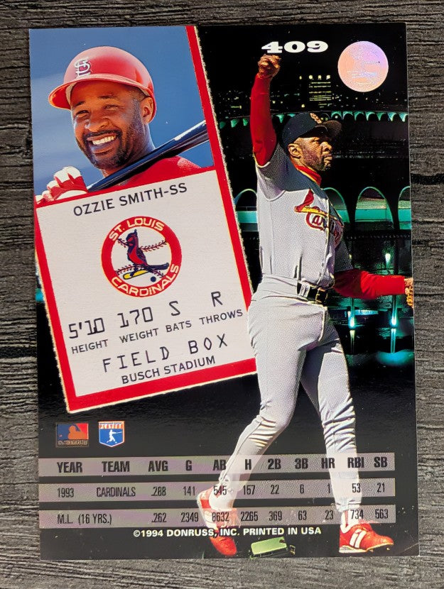1994 Leaf #409 Ozzie Smith