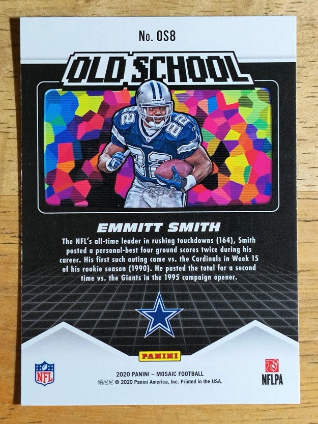 2020 Panini Mosaic Old School #8 Emmitt Smith