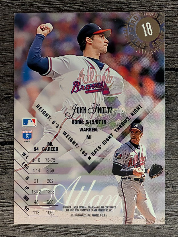 1995 Leaf #18 John Smoltz