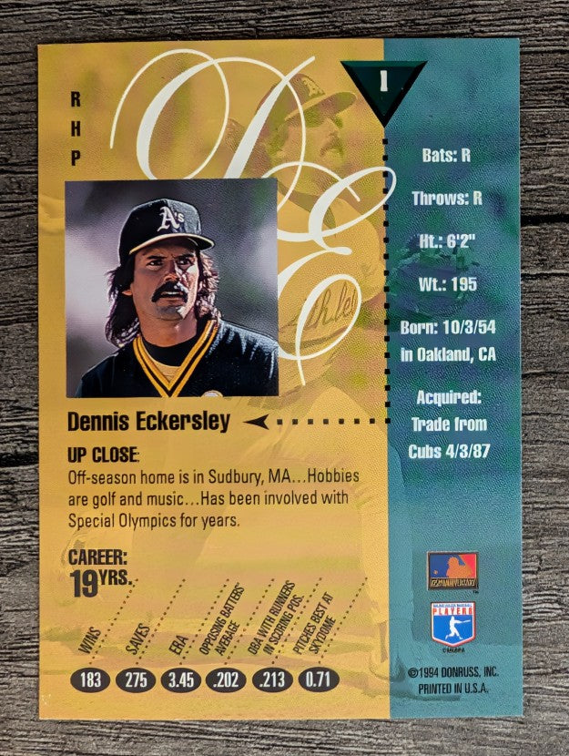 1994 Studio #1 Dennis Eckersley