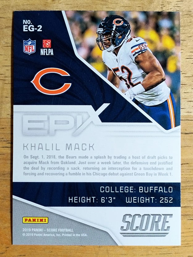 2019 Score Epix Game #2 Khalil Mack