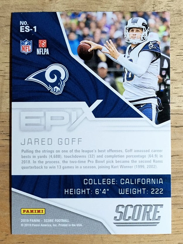 2019 Score Epix Season #1 Jared Goff