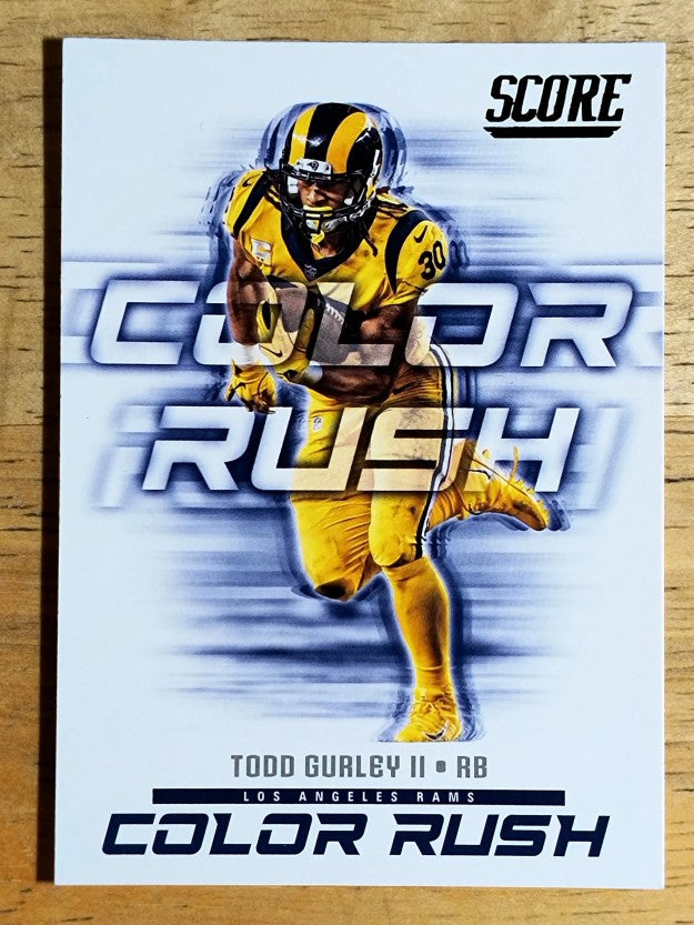 2018 Score Color Rush #4 Todd Gurley II