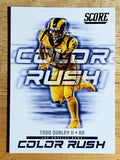2018 Score Color Rush #4 Todd Gurley II