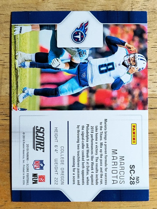 2019 Score Signal Callers #28 Marcus Mariota