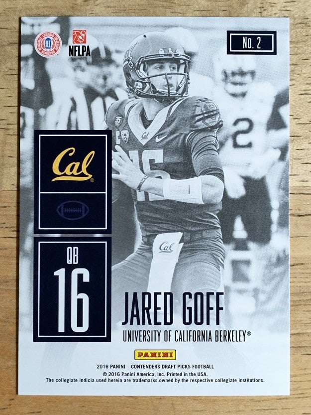 2016 Panini Contenders Draft Picks Game Day Tickets #2 Jared Goff