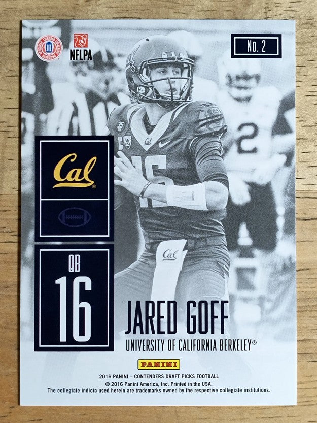2016 Panini Contenders Draft Picks Game Day Tickets #2 Jared Goff
