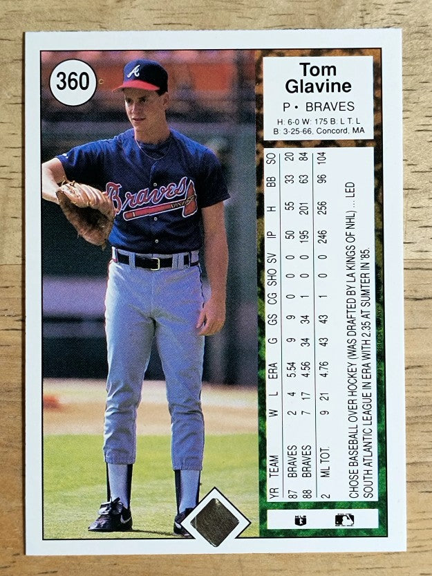 1989 Upper Deck #360 Tom Glavine