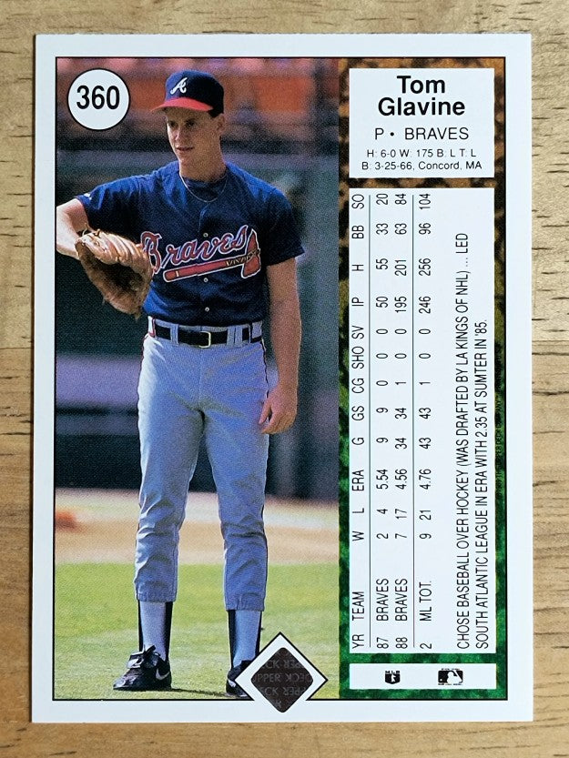 1989 Upper Deck #360 Tom Glavine