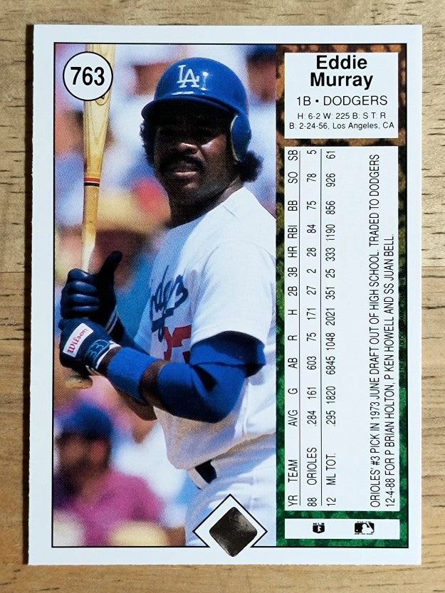 1989 Upper Deck #763 Eddie Murray