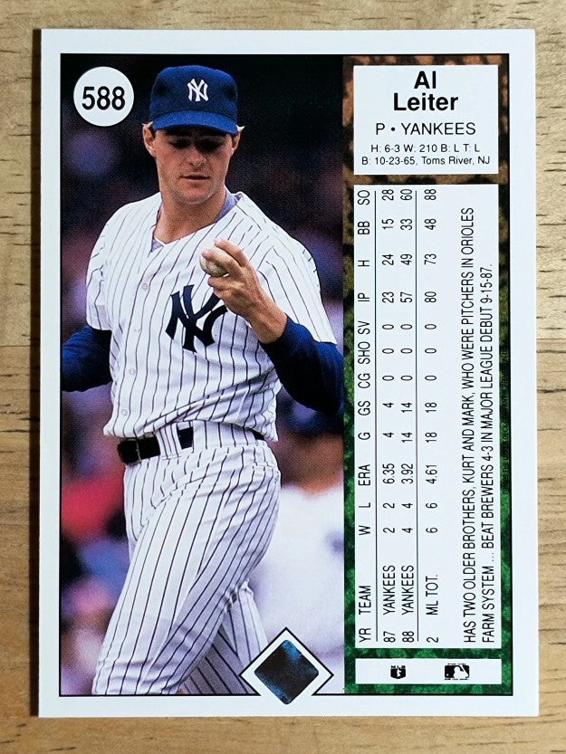 1989 Upper Deck #588 Al Leiter