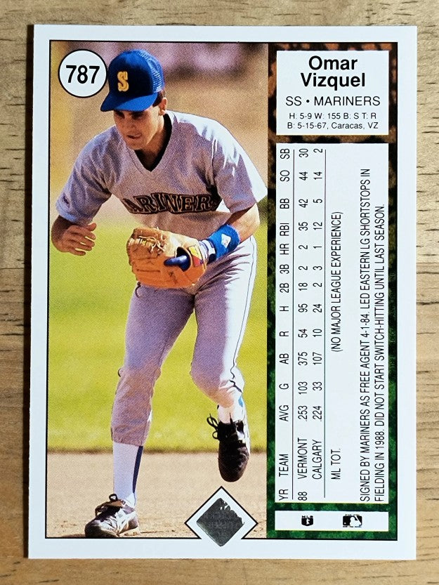 1989 Upper Deck #787 Omar Vizquel RC