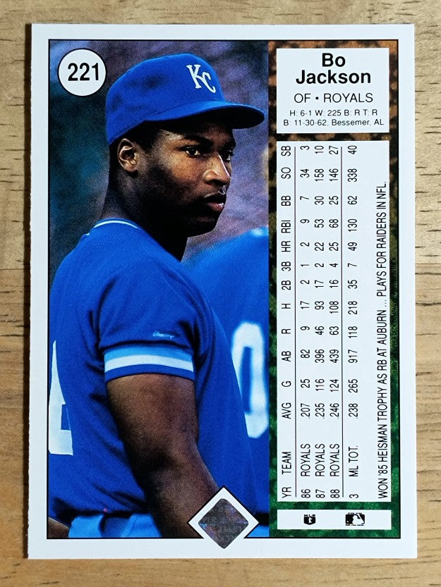 1989 Upper Deck #221 Bo Jackson