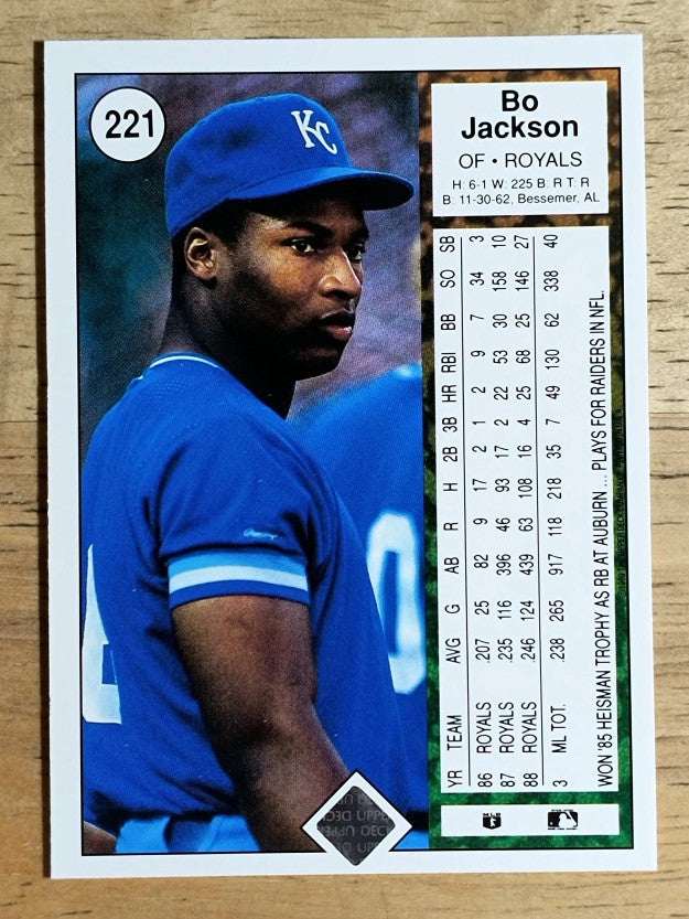 1989 Upper Deck #221 Bo Jackson