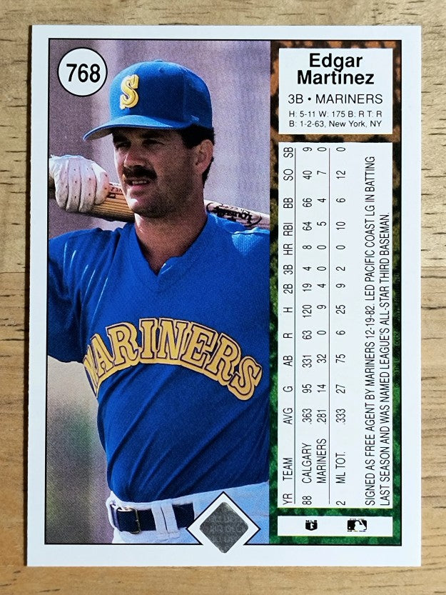 1989 Upper Deck #768 Edgar Martinez