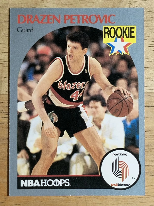 1990-91 Hoops #248 Drazen Petrovic RC