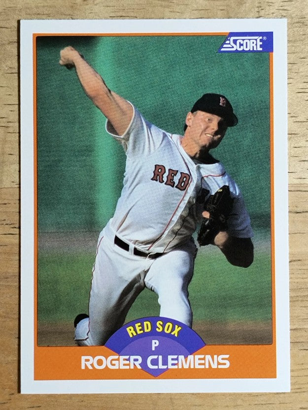 1989 Score #350 Roger Clemens COR/78 career wins