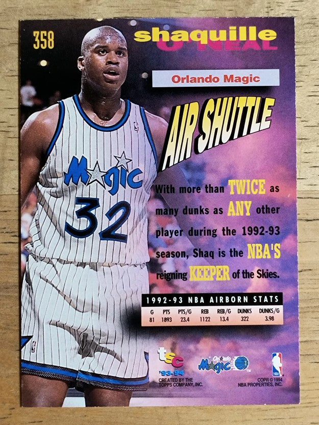 1993-94 Stadium Club #358 Shaquille O'Neal FF