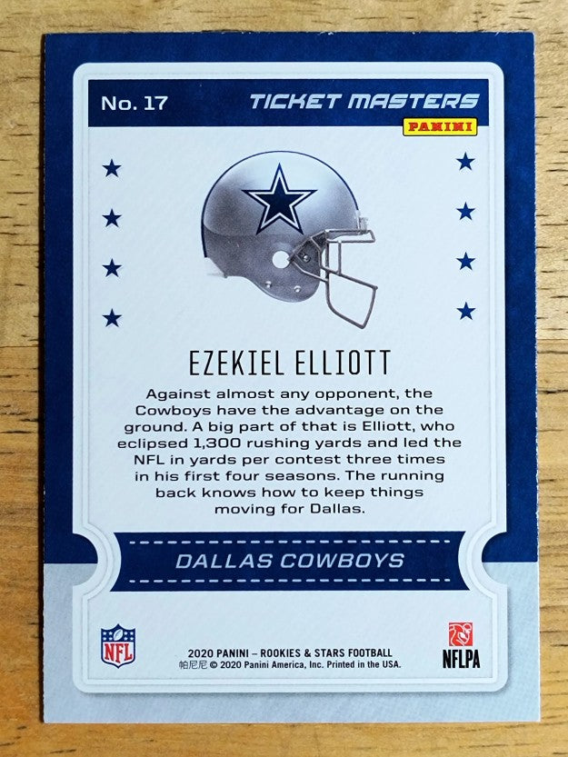 2020 Rookies and Stars Ticket Masters #17 Ezekiel Elliott
