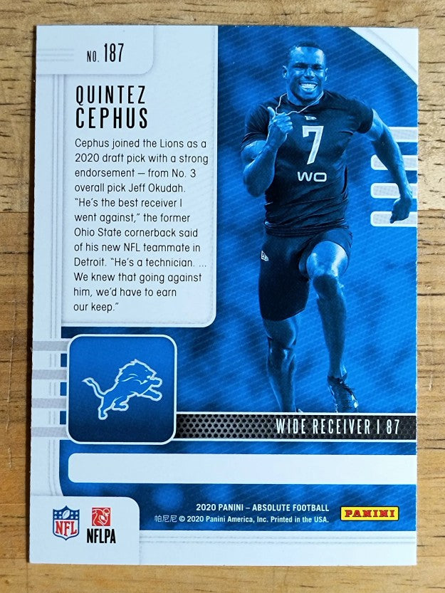 2020 Absolute Retail #187 Quintez Cephus