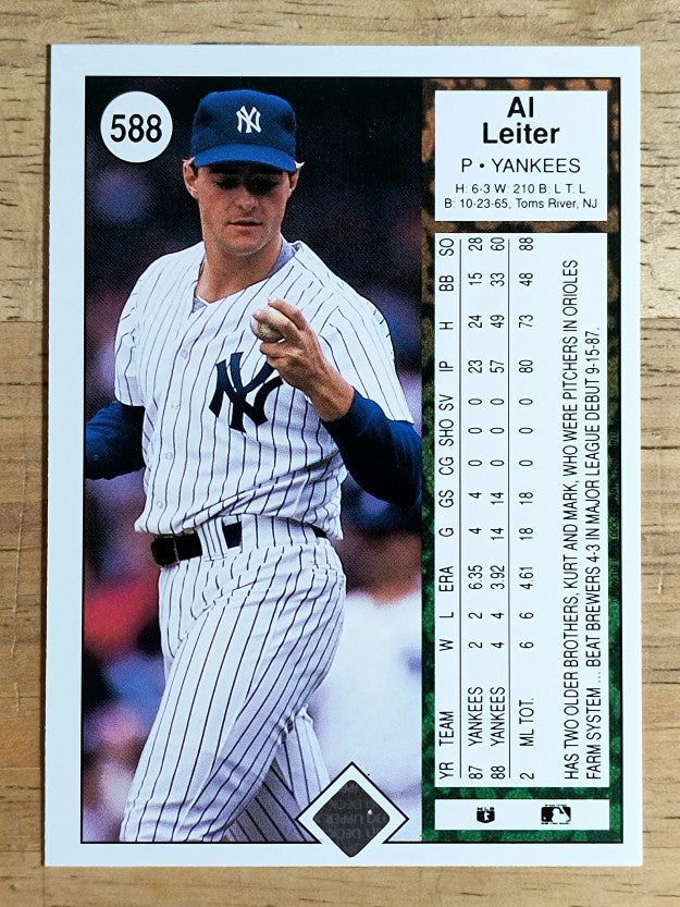 1989 Upper Deck #588 Al Leiter