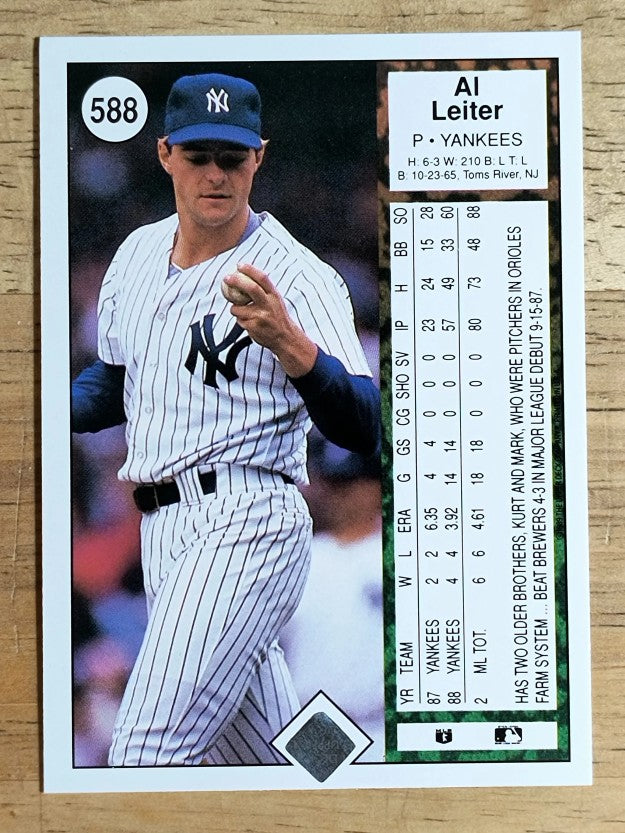 1989 Upper Deck #588 Al Leiter