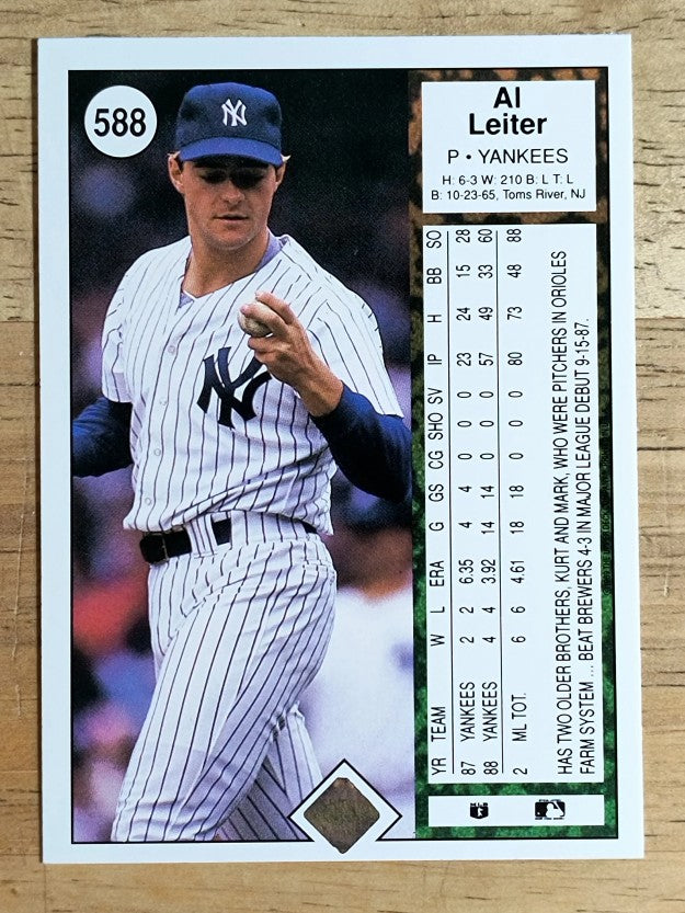 1989 Upper Deck #588 Al Leiter