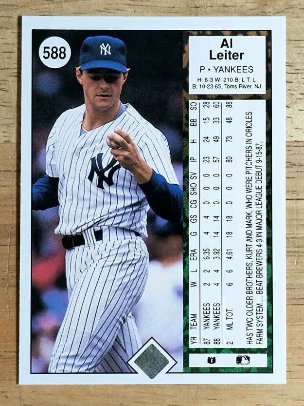 1989 Upper Deck #588 Al Leiter