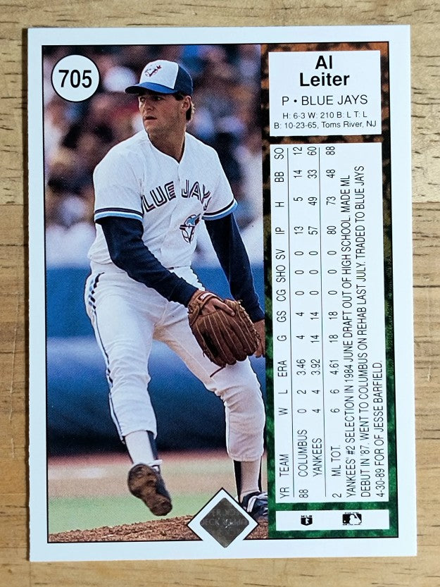 1989 Upper Deck #705 Al Leiter