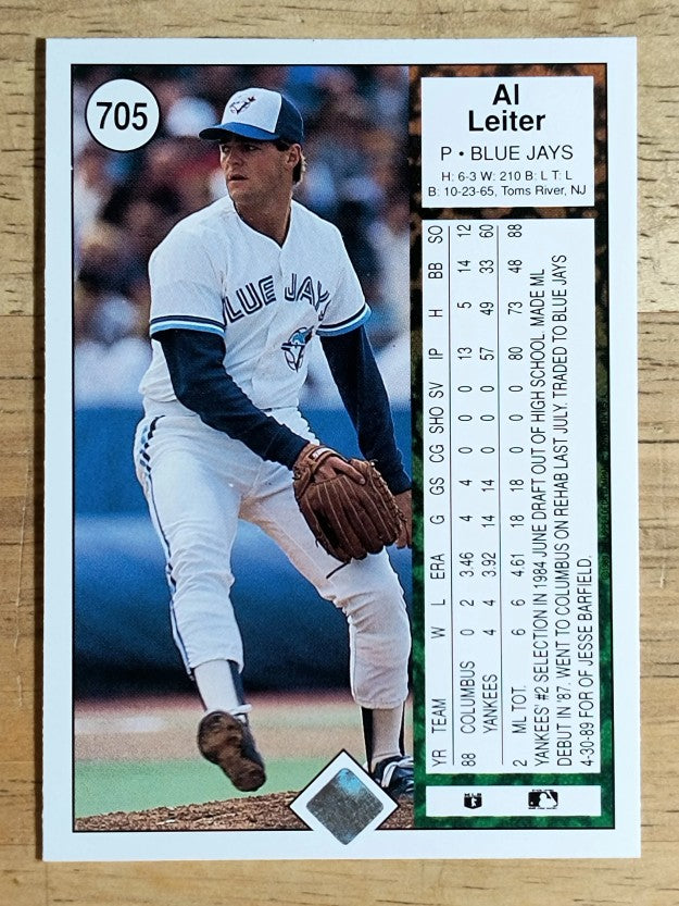 1989 Upper Deck #705 Al Leiter