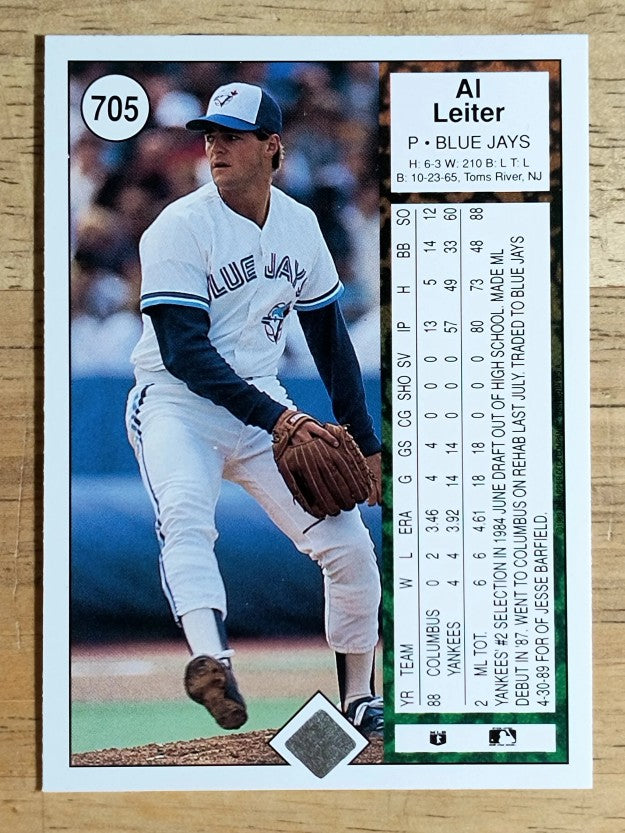 1989 Upper Deck #705 Al Leiter