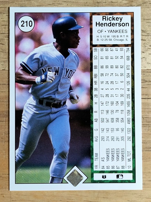 1989 Upper Deck #210 Rickey Henderson