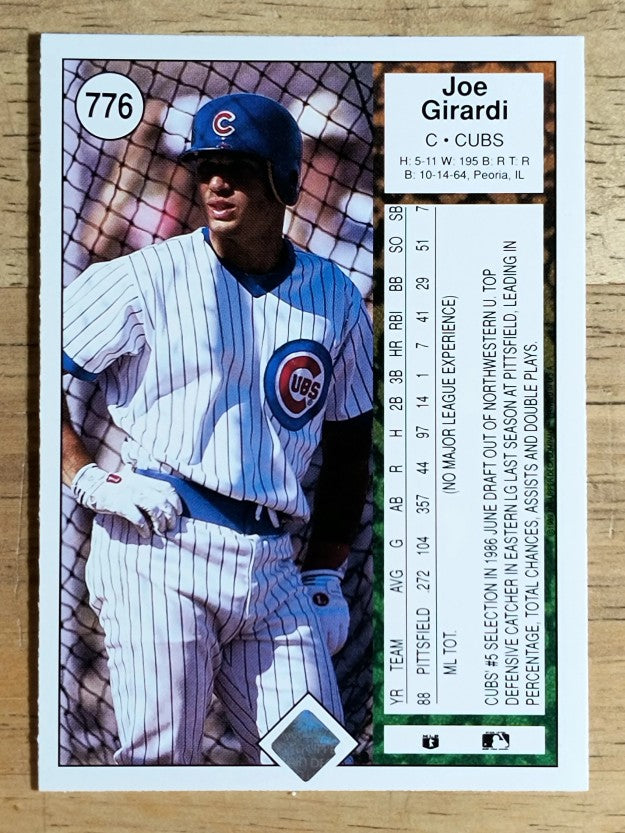 1989 Upper Deck #776 Joe Girardi RC