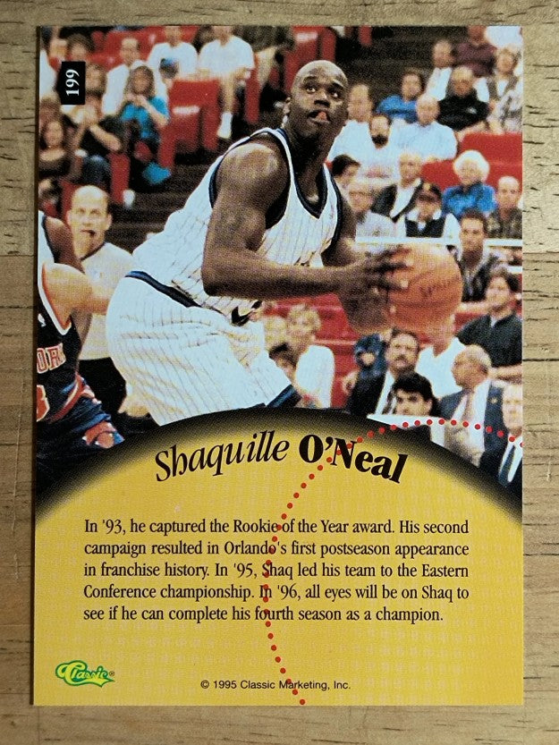 1995 Classic Five Sport #199 Shaquille O'Neal