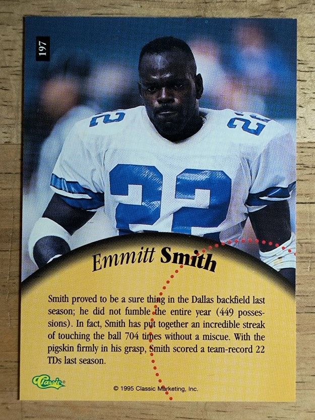 1995 Classic Five Sport #197 Emmitt Smith