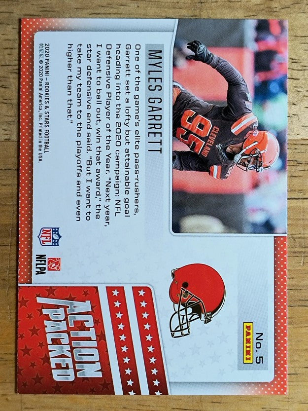 2020 Rookies and Stars Action Packed #5 Myles Garrett