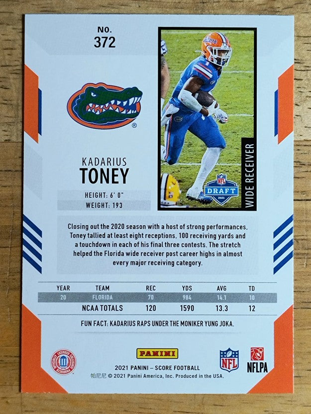 2021 Score #372 Kadarius Toney RC