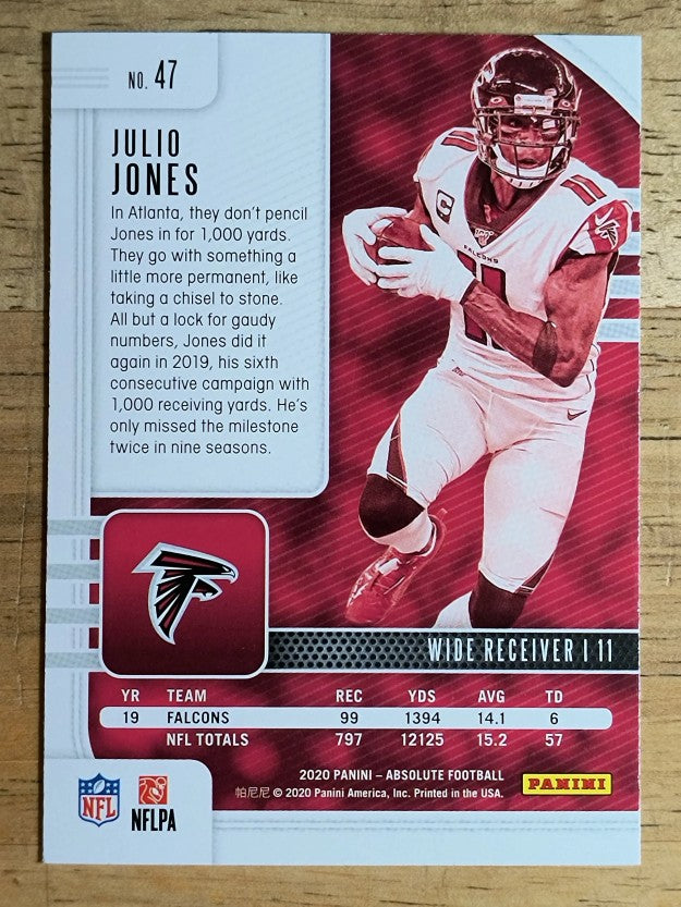 2020 Absolute Red #47 Julio Jones