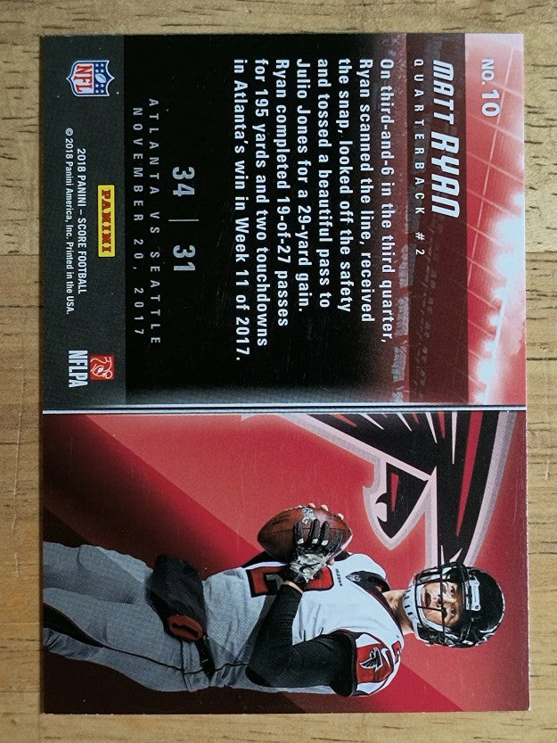 2018 Score Scoreboard #10 Matt Ryan