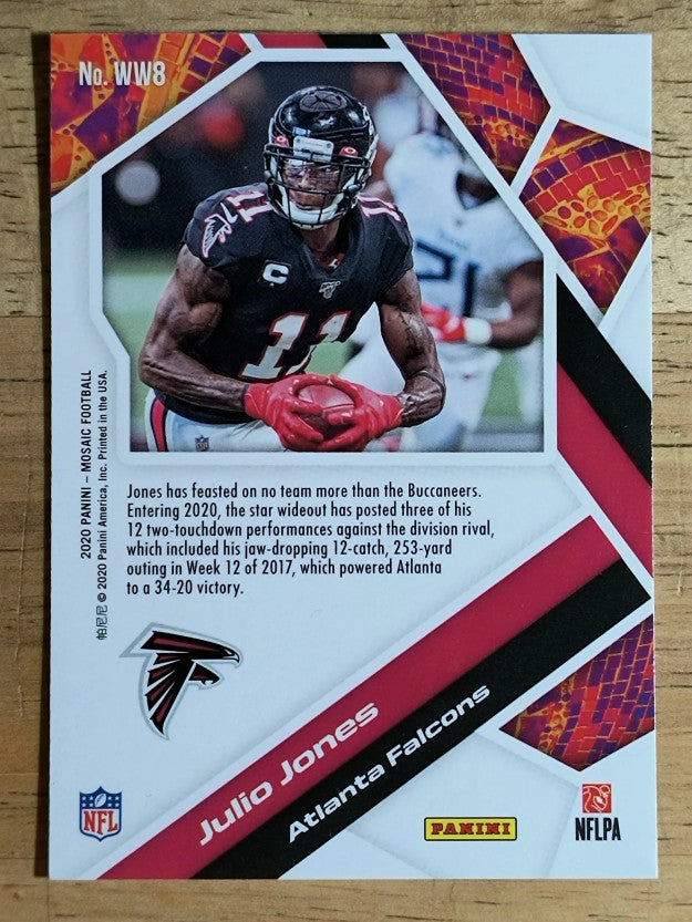 2020 Panini Mosaic Will to Win #8 Julio Jones