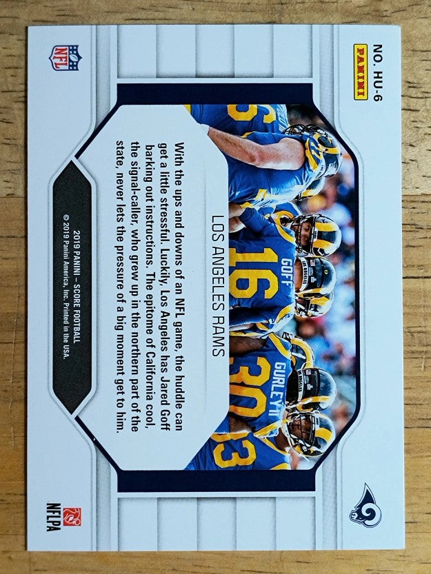 2019 Score Huddle Up #6 Los Angeles Rams
