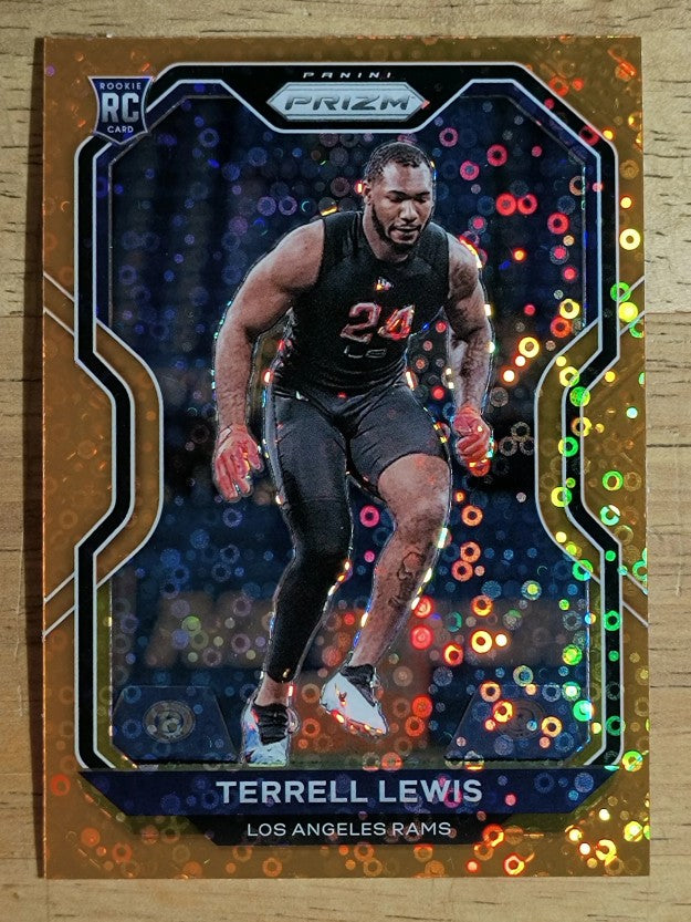 2020 Panini Prizm Prizms Orange Disco #378 Terrell Lewis