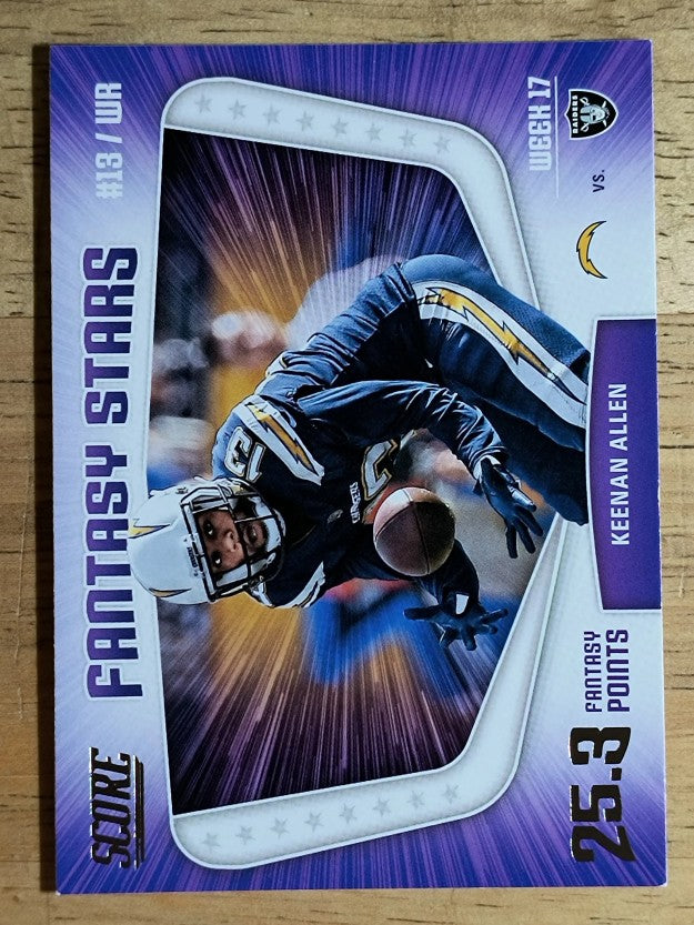 2018 Score Fantasy Stars #17 Keenan Allen
