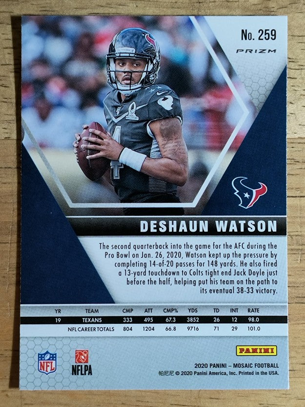 2020 Panini Mosaic Mosaic Camo Pink #259 Deshaun Watson PB