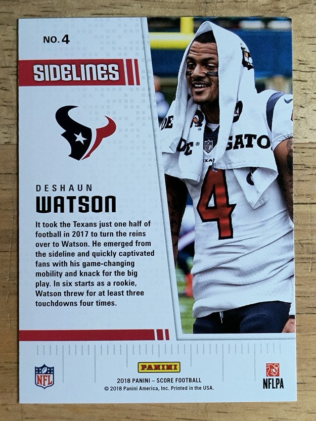 2018 Score Sidelines #4 Deshaun Watson