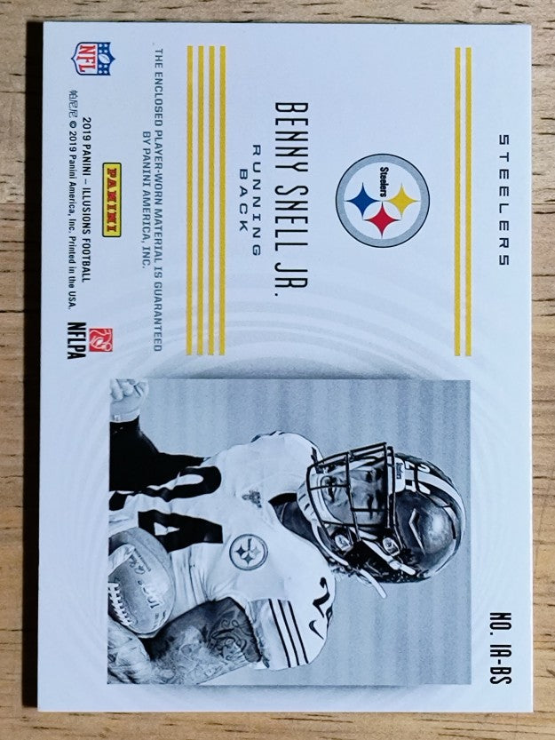 2019 Panini Illusions Instant Impact Jerseys Black #4 Benny Snell Jr.