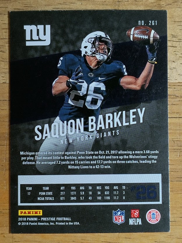 2018 Prestige #261 Saquon Barkley RC