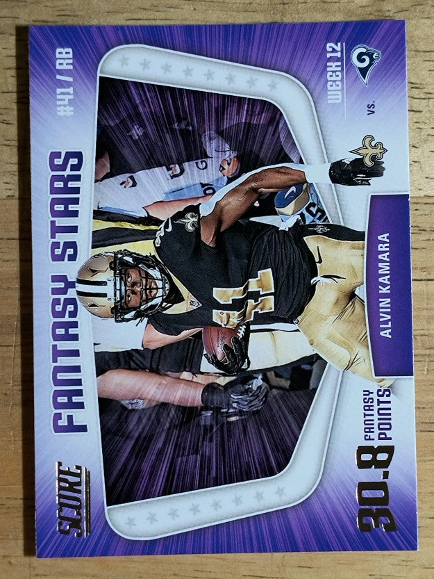 2018 Score Fantasy Stars #19 Alvin Kamara