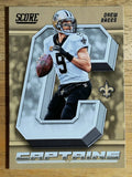 2018 Score Captains #20 Drew Brees